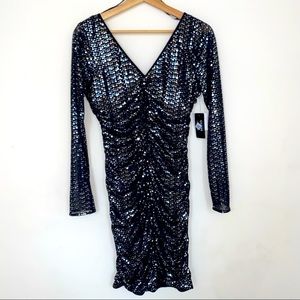 Guess dress black with a silver sequins